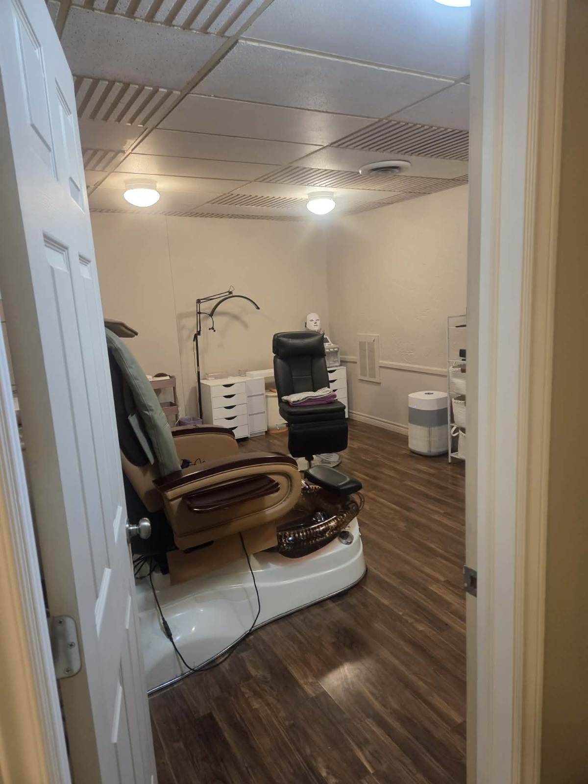 Pedicure room at Radiance Beauty Bar