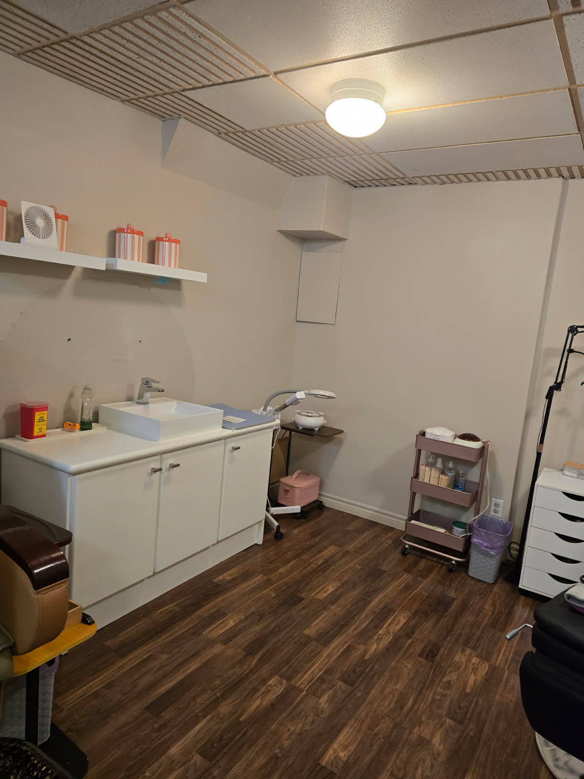 Private treatment room at Radiance Beauty Bar